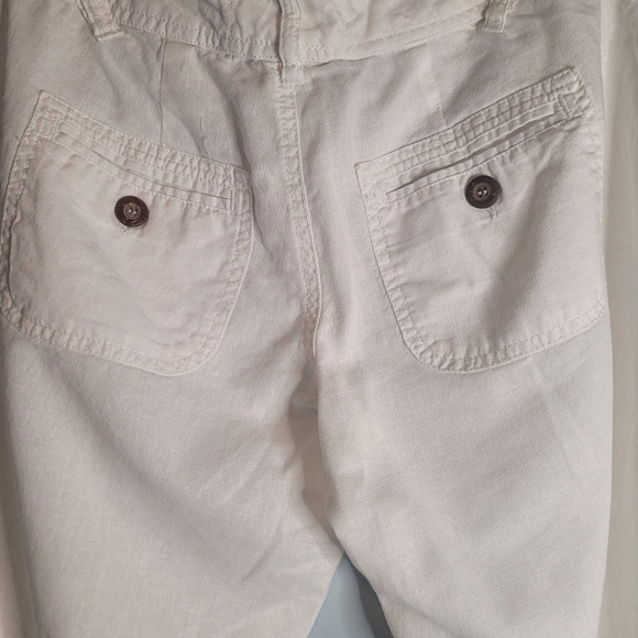 JACOB CONNEXION White Capri Pants with Leg Ties Size 3/4 - Picture 9 of 9